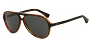 Emporio Armani EA4063 Sunglasses Sunglasses - 546487 Top Black on Havana / Grey