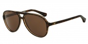 Emporio Armani EA4063 Sunglasses Sunglasses - 546573 Top Havana on tr Beige / Brown