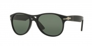 Persol PO3155S Sunglasses Sunglasses - 104258 Matte Black / Polar Green