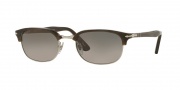 Persol PO8139S Sunglasses Sunglasses - 1045M3 Dark Horn / Gradient Grey Polar