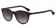 Emporio Armani EA4061 Sunglasses Sunglasses - 54818G Top Violet/Violet Transp / Grey Gradient