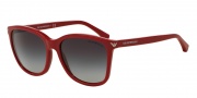 Emporio Armani EA4060F Sunglasses Sunglasses - 54568G Red / Grey Gradient