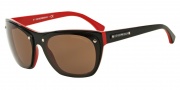 Emporio Armani EA4059 Sunglasses Sunglasses - 506173 Top Black on Red / Brown