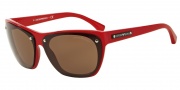 Emporio Armani EA4059 Sunglasses Sunglasses - 547673 Top Red Transparent on Red / Brown