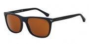 Emporio Armani EA4056F Sunglasses Sunglasses - 545273 Matte Blue / Brown