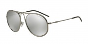 Emporio Armani EA2034 Sunglasses Sunglasses - 30106G Gunmetal / Light Grey Mirror Silver