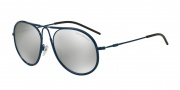 Emporio Armani EA2034 Sunglasses Sunglasses - 30196G Blue / Light Grey Mirror Silver