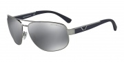 Emporio Armani EA2036 Sunglasses Sunglasses - 30106G Gunmetal / Light Grey Mirror Black