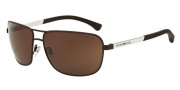 Emporio Armani EA2033 Sunglasses Sunglasses - 313273 Brown Rubber / Brown
