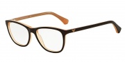 Emporio Armani EA3075 Eyeglasses Eyeglasses - 5480 Brown on Peach