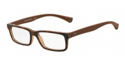 Emporio Armani EA3061 Eyeglasses Eyeglasses - 5391 Top Havana / Matte Brown