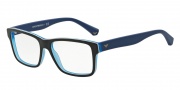 Emporio Armani EA3059F Eyeglasses Eyeglasses - 5392 Top Black / Matte Blue