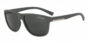 Armani Exchange AX4052S Sunglasses Sunglasses - 818087 Matte Grey / Grey