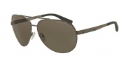 Armani Exchange AX2017S Sunglasses Sunglasses - 608673 Matte Gunmetal / Brown