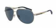 Armani Exchange AX2017S Sunglasses Sunglasses - 602080 Matte Silver / Blue
