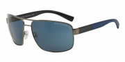 Armani Exchange AX2016S Sunglasses Sunglasses - 608480 Matte Gunmetal / Blue