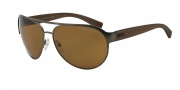 Armani Exchange AX2015S Sunglasses Sunglasses - 607983 Matte Gunmetal / Polarized Brown