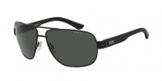Armani Exchange AX2012S Sunglasses Sunglasses - 606387 Satin Black/Black / Grey Solid