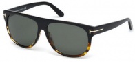 Tom Ford FT0375 Sunglasses Kristen Sunglasses - 05R - black/other / green polarized
