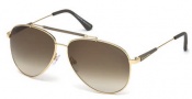 Tom Ford FT0378 Sunglasses Rick Sunglasses - 28J - shiny rose gold / roviex