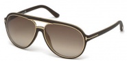 Tom Ford FT0379 Sunglasses Sergio Sunglasses - 50K - dark brown/other / gradient roviex