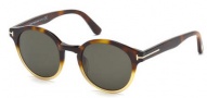 Tom Ford FT0400 Sunglasses Lucho Sunglasses - 58N - matte beige / green