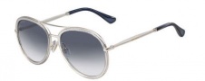Jimmy Choo Tora/S Sunglasses Sunglasses - 0QC3 Crystal Glitter Gold (U3 gray gradient lens)