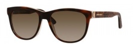 Jimmy Choo Rebby/S Sunglasses Sunglasses - 0VTH Havana Python (HA brown gradient lens)