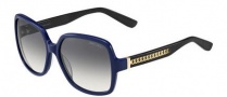 Jimmy Choo Patty/S Sunglasses Sunglasses - 0117 Blue Black (IC gray mirror shaded silver lens)