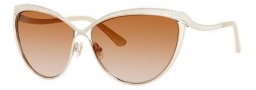 Jimmy Choo Polly/S Sunglasses Sunglasses - 03YG Light Gold (6Y brown gradient lens)