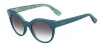 Jimmy Choo Mirta/S Sunglasses Sunglasses - 0Q4S Petroleum (5M gray gradient aqua lens)