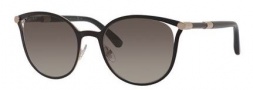 Jimmy Choo Nieza/S Sunglasses Sunglasses - 0J6H Matte Black (HA brown gradient lens)