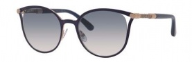 Jimmy Choo Nieza/S Sunglasses Sunglasses - 0J6S Matte Blue (U3 gray gradient lens)