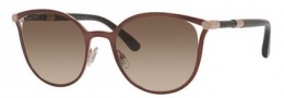 Jimmy Choo Nieza/S Sunglasses Sunglasses - 0J6L Matte Dark Brown (JD brown gradient lens)