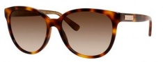 Jimmy Choo Lucia/S Sunglasses Sunglasses - 0EHO Havana (JD brown gradient lens)