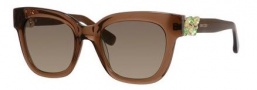 Jimmy Choo Maggie/S Sunglasses Sunglasses - 0A2K Transparent Brown (6P brown pt gold lens)