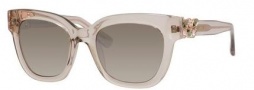 Jimmy Choo Maggie/S Sunglasses Sunglasses - 0W7H Transparent Dove Gray (NQ brown mirror gradient lens)