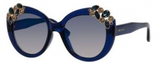Jimmy Choo Megan/S Sunglasses Sunglasses - 04JS Blue (DK flash blue sky lens)