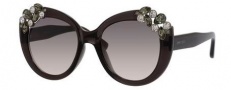 Jimmy Choo Megan/S Sunglasses Sunglasses - 01VD Dark Gray (IC gray mirror shaded silver lens)