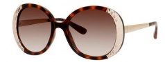 Jimmy Choo Millie/S Sunglasses Sunglasses - 0AXX Dark Havana (JD brown gradient lens)