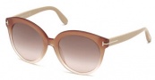 Tom Ford FT0429 Sunglasses Monica Sunglasses - 74F - pink /other / gradient brown