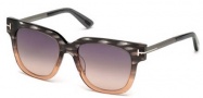 Tom Ford FT0436 Sunglasses Tracy Sunglasses - 20B - grey/other / gradient smoke