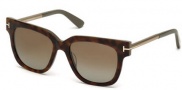 Tom Ford FT0436 Sunglasses Tracy Sunglasses - 56H - havana/other / brown polarized