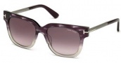 Tom Ford FT0436 Sunglasses Tracy Sunglasses - 83T - violet/other / gradient bordeaux