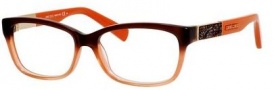 Jimmy Choo 110 Eyeglasses Eyeglasses - 0EZS Brown Orange