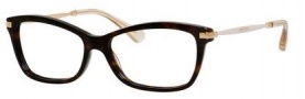 Jimmy Choo 96 Eyeglasses Eyeglasses - 07VI Dark Havana Ivory Gold