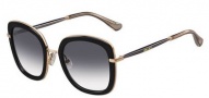 Jimmy Choo Glenn/S Sunglasses Sunglasses - 0QBE Black (9C dark gray gradient lens)