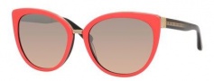 Jimmy Choo Dana/S Sunglasses Sunglasses - 011Y Coral Black (G4 brown mirror gradient lens)