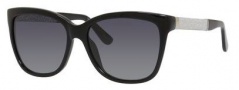 Jimmy Choo Cora/S Sunglasses Sunglasses - 0FA3 Black (HD gray gradient lens)