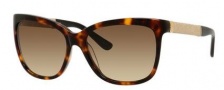 Jimmy Choo Cora/S Sunglasses Sunglasses - 0FA5 Dark Havana (JD brown gradient lens)
